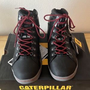 Cat Footwear Mens Brode Hi Steel Toe Work Boots - Black - P90189 Size 11.5